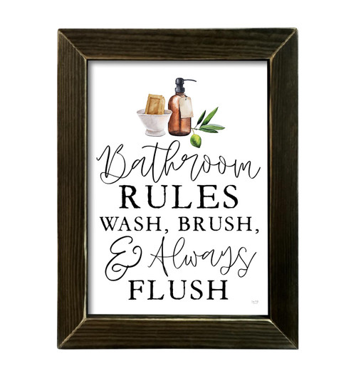 LUX837 Bathroom Rules CLEARANCE
