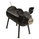 Distressed Black Pig Plant Holder