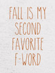 Fall Second Word Picture