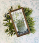 CIN1892 Whiskey Whites, Brown Stain Frame