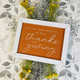 LUX323 Thanks and Giving, White Wash Frame