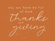 Thanks and Giving Picture