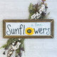 ALP1989 Sunflowers Brown Stain Frame