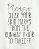 Skids on Runway Picture