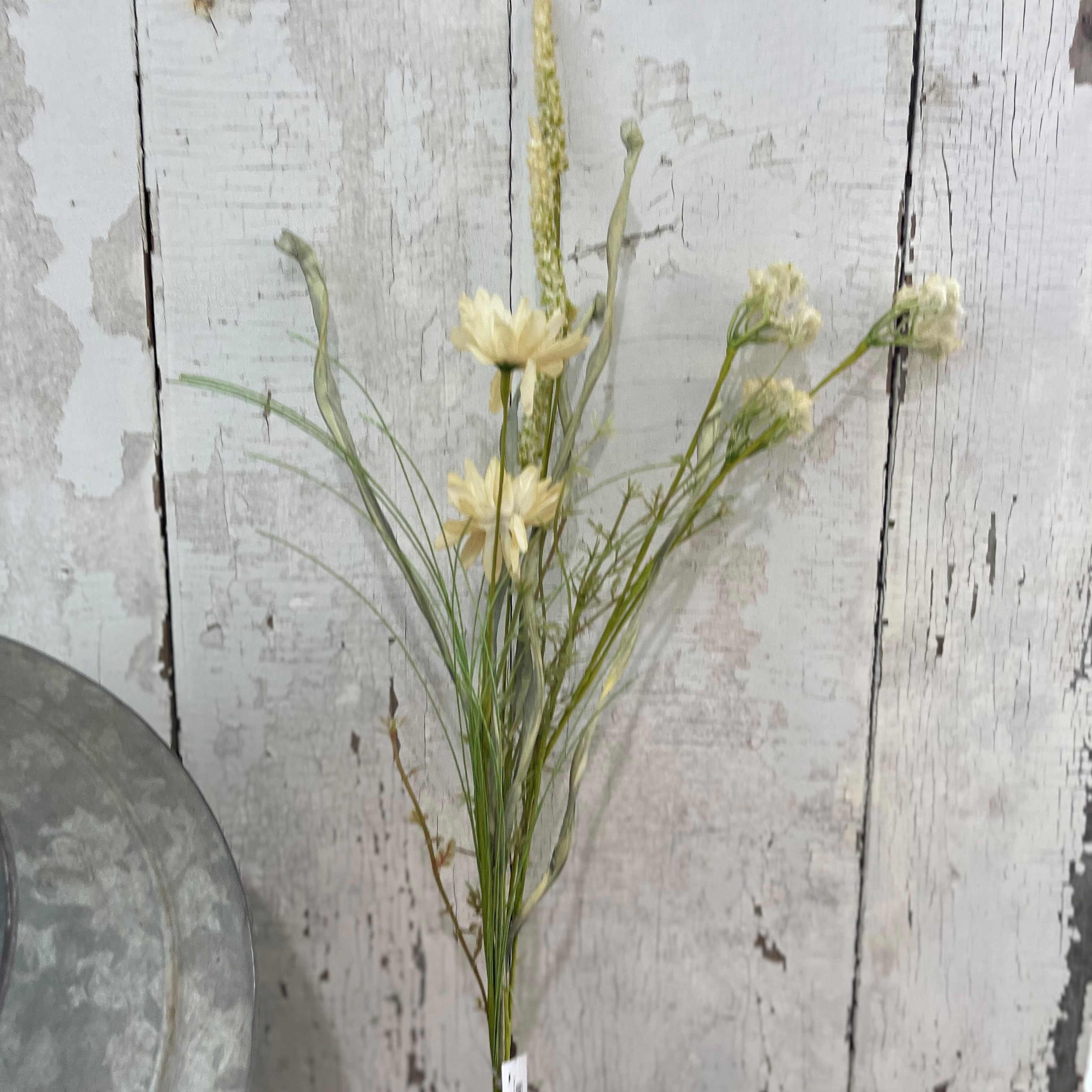 20in Cream Wildflower Spray JanMichaels Art and Home