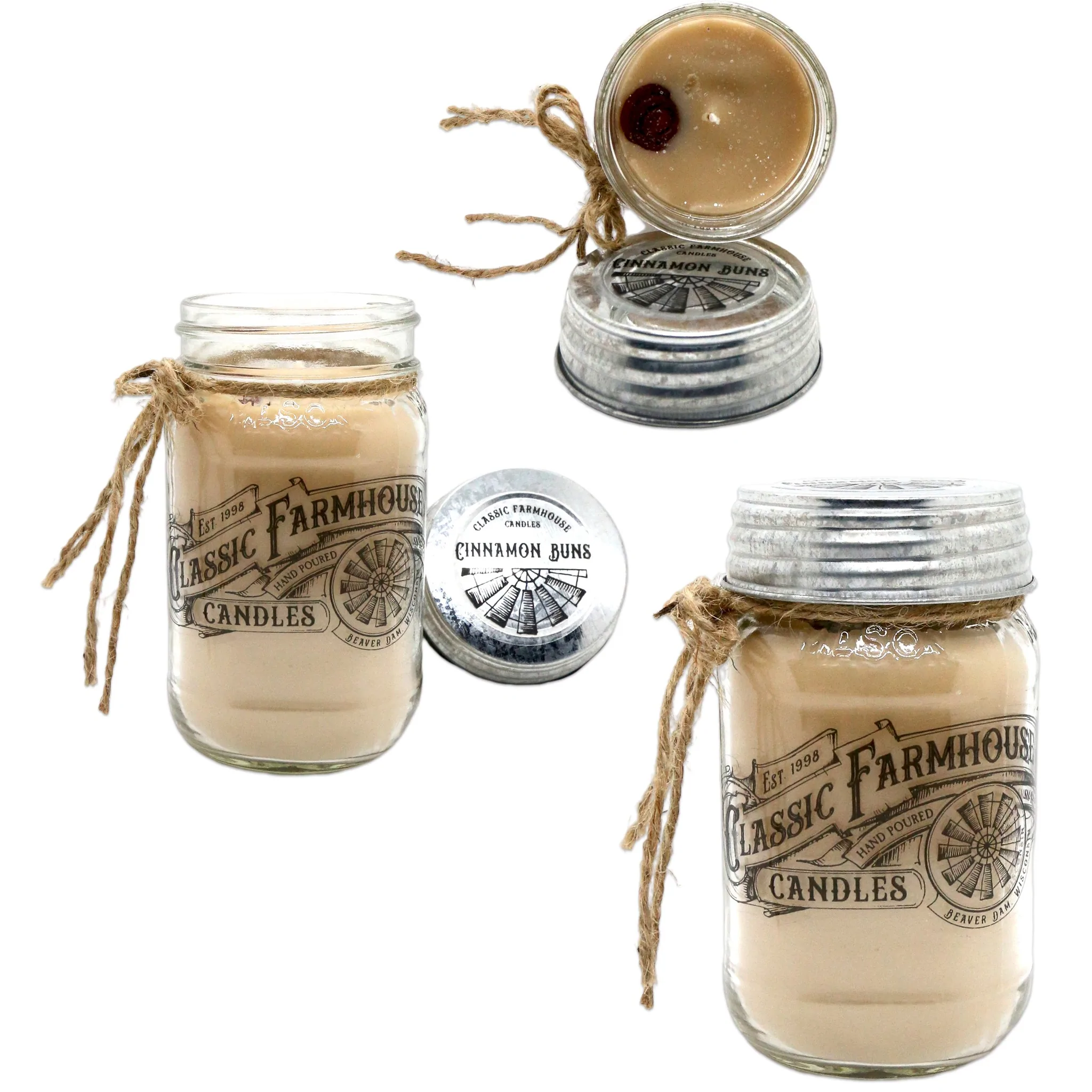 JESSIE 16 oz Mason Jar candle – Farmhouse Candle Company