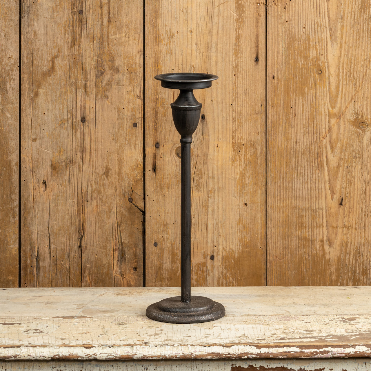 16" CLASSIC BLACK CANDLE STICK JanMichaels Art and Home