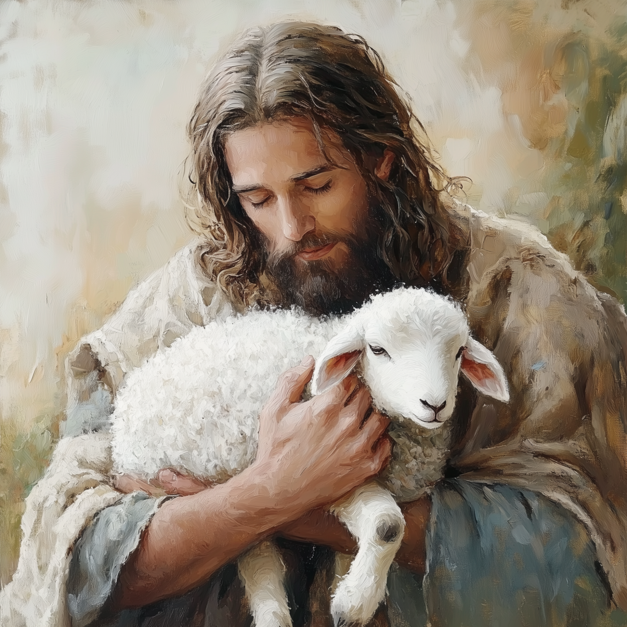 glamb×Lisa Larson/God’s lamb HMK294 Lamb of God Box Frame - JanMichaels Art and Home