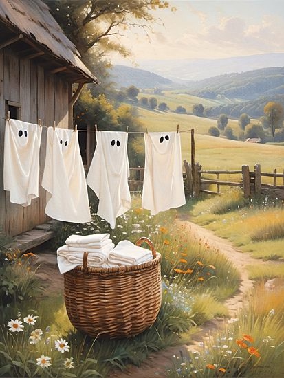 JO358L Ghosts on the Line - JanMichaels Art and Home