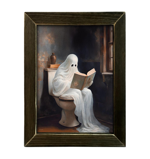 JO136 Ghost Bathroom Stories - JanMichaels Art and Home