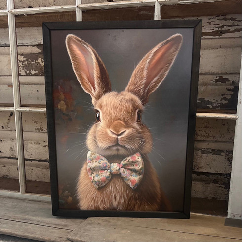 Brown Rabbit Frame HMK063 Brown Easter Bunny Portrait Box Frame - JanMichaels Art and Home