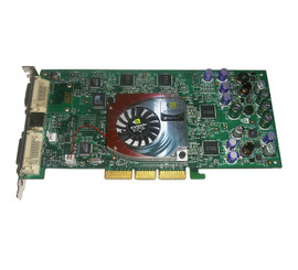 350969-001 - HP Nvidia Quadro4 280XGL AGP 8x 64MB Video Graphics Card Dual 350MHz RAMDAC DMS-59 High Density Output Connector