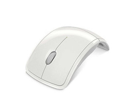 ZJA-00047 - Microsoft Arc Mouse Laser Wireless Radio Frequency White USB Scroll Wheel Symmetrical