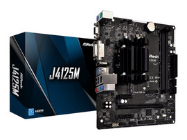 J4125M - Asrock Micro ATX Intel Celeron J4125 USB 3.2 G1 Gigabit LAN onboard graphics HD Audio 8-channel Motherboard