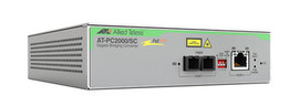 AT-PC2000/SC-90 - Allied Telesis 1000T PoE+ to 1000SX SC Media Converter TAA