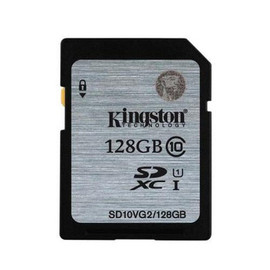 SD10VG2/128GB - Kingston 128GB Class 10 SDXC UHS-I 45MB/s Read Flash Memory Card