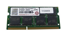 TS1GSK64V3H - Transcend 8GB DDR3-1333MHz PC3-10600 non-ECC Unbuffered CL9 204-Pin SoDimm Dual Rank Memory Module