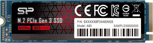 Silicon Power - SU256GBP34A80M28AB - SSD 256GB PCIe 3.0 NVMe M.2 2280