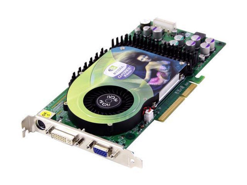 EVGA GeForce 6800 128MB DDR 256-Bit Graphics Card AGP 4x/8x - Compatible with DVI, D-Sub, S-Video - Gaming Graphics Card