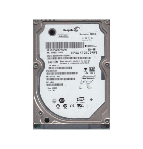 Seagate - 9S5133-020 - HDD 120GB 7200RPM SATA 3Gb/s 2.5"