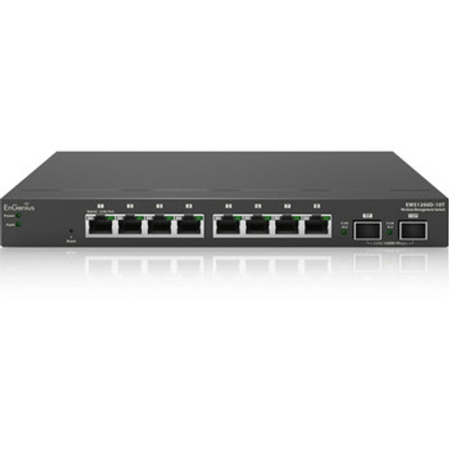 EWS1200D-10T - EnGenius Tech - EnGenius 8-Ports SFP Gigabit Layer 2 Managed Smart External Switch With Wlan Controller And Ezmaster Centralized Management