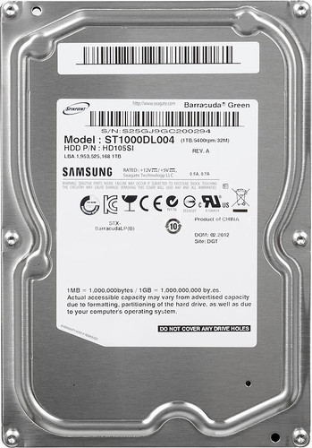 Seagate - ST1000DL004 - HDD 1TB 5400RPM SATA 3Gb/s 3.5"