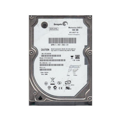 Seagate - 9W3139-141 - HDD 100GB 5400RPM SATA 1.5Gb/s 2.5"