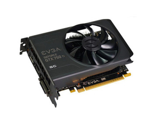 02G-P4-3753-L1 - EVGA - GeForce GTX 750 Ti Superclocked 2GB GDDR5 128-bit PCI Express 3.0 x16 DVI-I/ HDMI/ DisplayPort