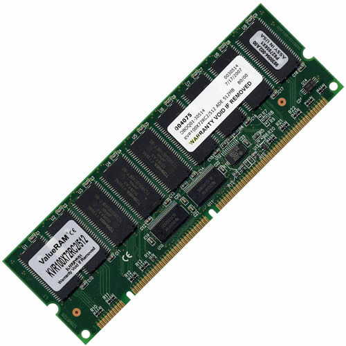 Kingston - KVR100X72RC2/512 - Memory 512MB PC100 ECC Registered 168-Pin