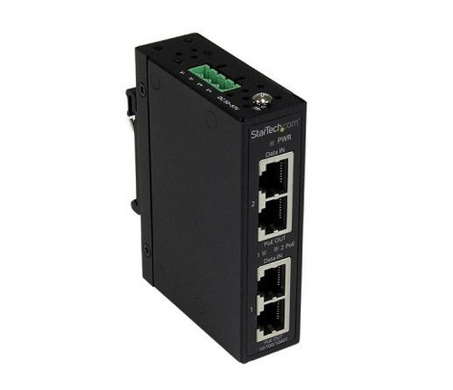 StarTech - POEINJ2GI - PoE+ Injector Dual Port Gigabit 48V 30W