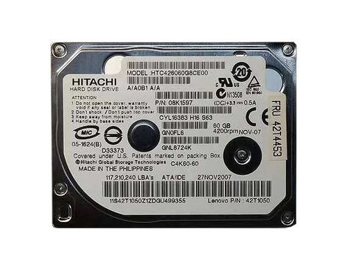 Hitachi - 08K1597 - HDD 60GB 4200RPM ATA-100 1.8"