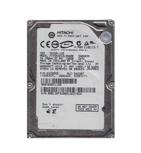 Hitachi - 0A59052 - HDD 120GB 5400RPM SATA 2.5"