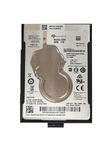 Lenovo 1TB 5400RPM SATA 6Gb/s 2.5 Hard Drive for Data Storage in Laptops