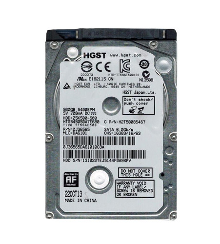 Hitachi - 0J36565 - HDD 500GB 5400RPM SATA 6Gb/s 2.5"