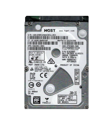 Hitachi - 0J43985 - HDD 500GB 7200RPM SATA 6Gb/s 2.5"