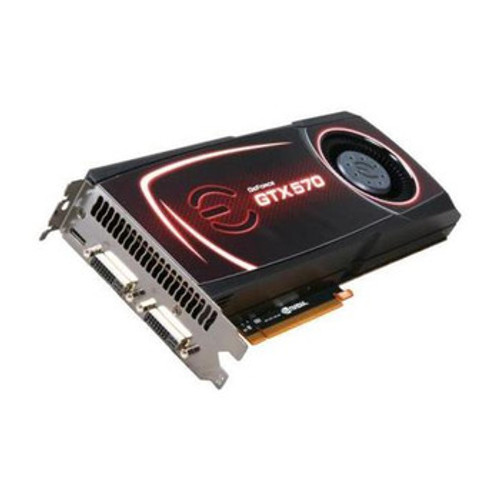 Evga GeForce GTX 570 HD 1280MB Graphics Card for PCI Express 2.0 x16 - Dual DVI/HDMI/DisplayPort - 012-P3-1571-BR