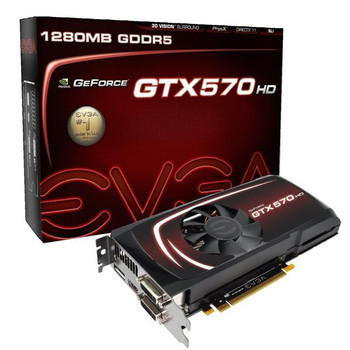 EVGA - 012-P3-1571-R1 - Graphics Card GeForce GTX 570 1280MB GDDR5 PCIe