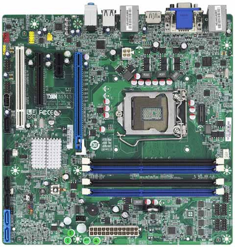 Tyan [S5515] Socket LGA1155 Intel Q67 Chipset micro-ATX Server Motherboard