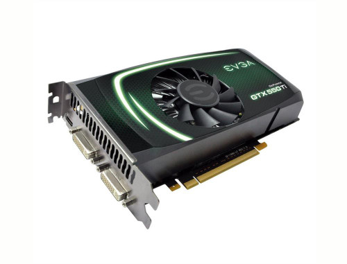 EVGA GeForce GTX 550 TI Superclocked 1GB GDDR5 Graphics Card compatible with SLI, PCI Express 2.0