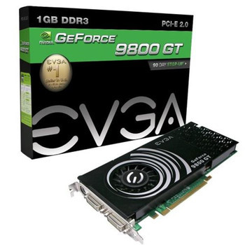 EVGA GeForce 9800 GT 1GB DDR3 PCI-E Video Card - HDCP Ready, SLI Support - Compatible with ProLiant DL360p Gen8 Servers