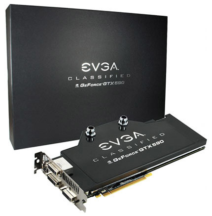EVGA GeForce GTX 590 Classified 3GB GDDR5 PCI Express 2.0 Video Graphics Card compatible with SLI setup