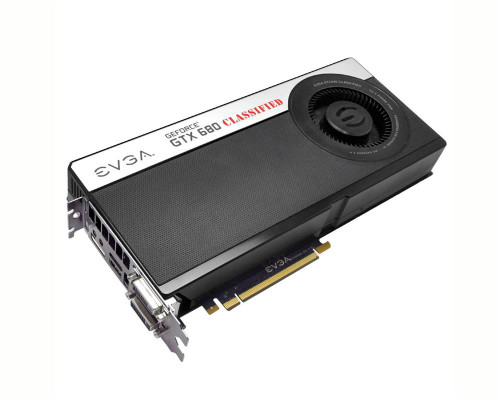 EVGA GeForce GTX 680 Classified 4GB GDDR5 Graphics Card - Dual DVI/HDMI/DisplayPort - PCI Express 3.0 x16 - SLI Support