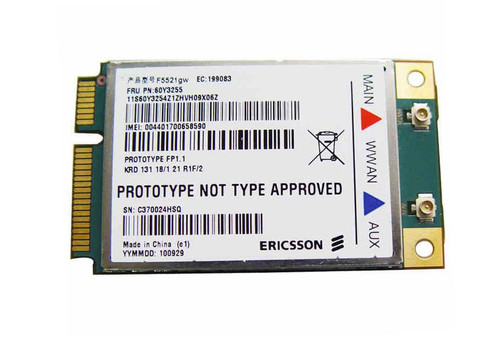 IBM - 04W3767 - 3G WWAN GPS Card