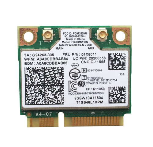 Lenovo Wireless Card - 04X6011 - 300Mbps 7260hmw BN