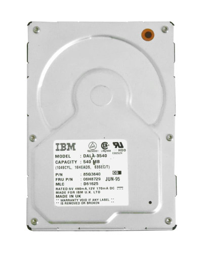 IBM - 06H8729 - HDD 540MB 4500RPM ATA/IDE 3.5"