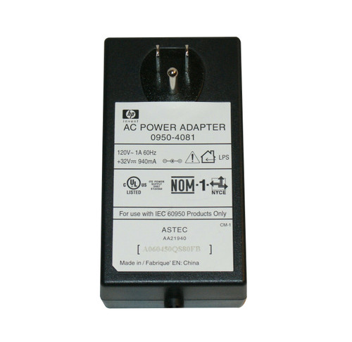 0950-4081 - HP 30Watt AC Power Adapter 32VDC 0.94A Barrel Plug for PhotoSmart 5550 7150 7155 Printers