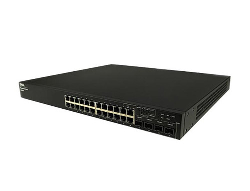 0UU867 - Dell - PowerConnect 6200 Series 6224P 24 x Ports PoE 1000Base-T + 4 x Shared SFP Combo Ports Layer3 Managed 1U Rack-mountable Gigabit Ethernet Network Switch