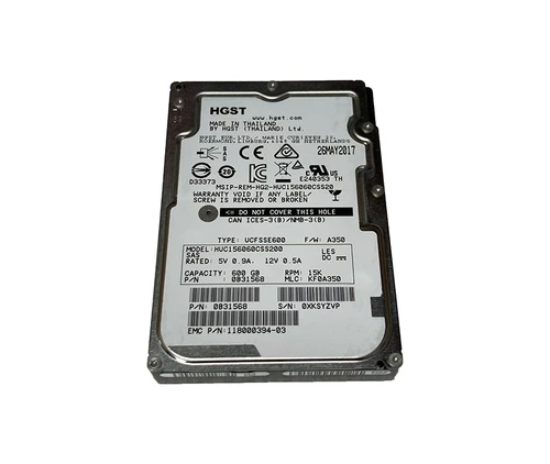 EMC 600GB 15000RPM SAS Hard Drive - 118000394-03