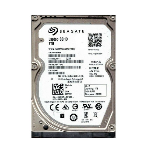 Seagate 1TB 5400RPM SATA 6Gb/s 2.5 HDD for ProLiant DL360p Gen8 Servers
