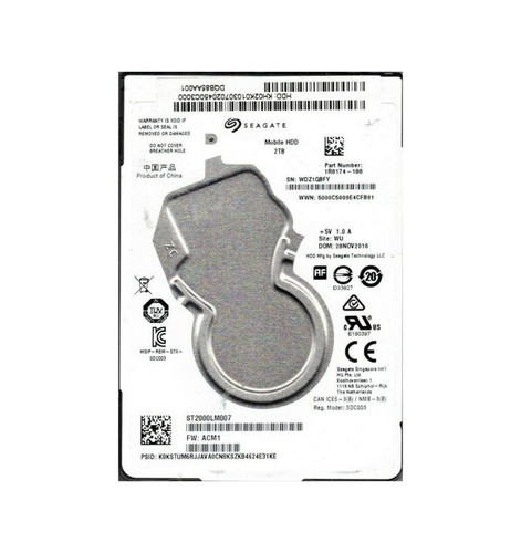 Seagate - 1R8174-188 - HDD 2TB 5400RPM SATA 6Gb/s 2.5"